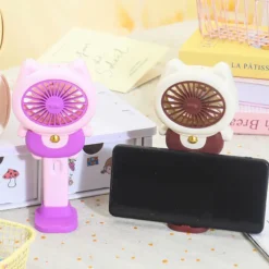 Quạt cầm tay mini hình gấu