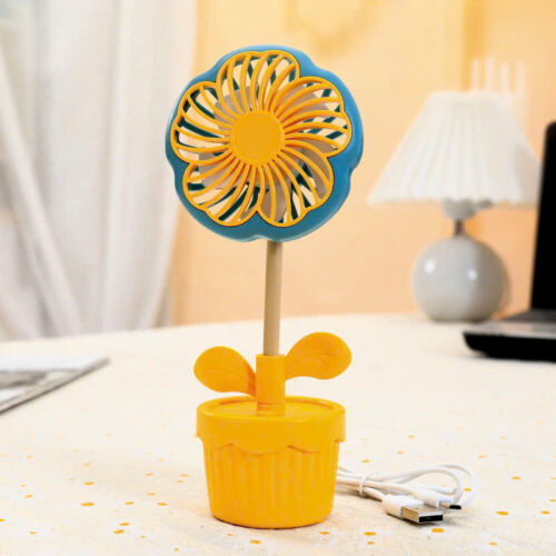 Quạt mini cầm tay hình hoa