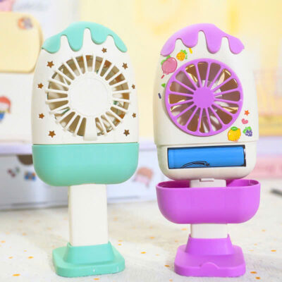 Quạt mini cầm tay hình kem