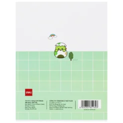 Tập Học Sinh Deli 96 Trang 4 Ô ly 80gsm