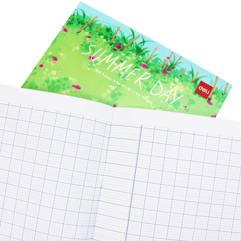 Tập Học Sinh Deli 96 Trang 5 Ô ly 80gsm A96-SUM