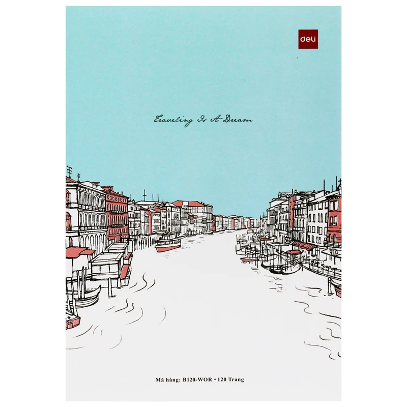 Tập sinh viên Deli 120 Trang kẻ ngang