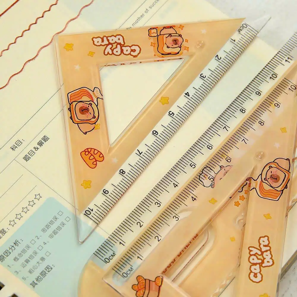 Bộ thước eke 4 món Capybara, Cinnamoroll