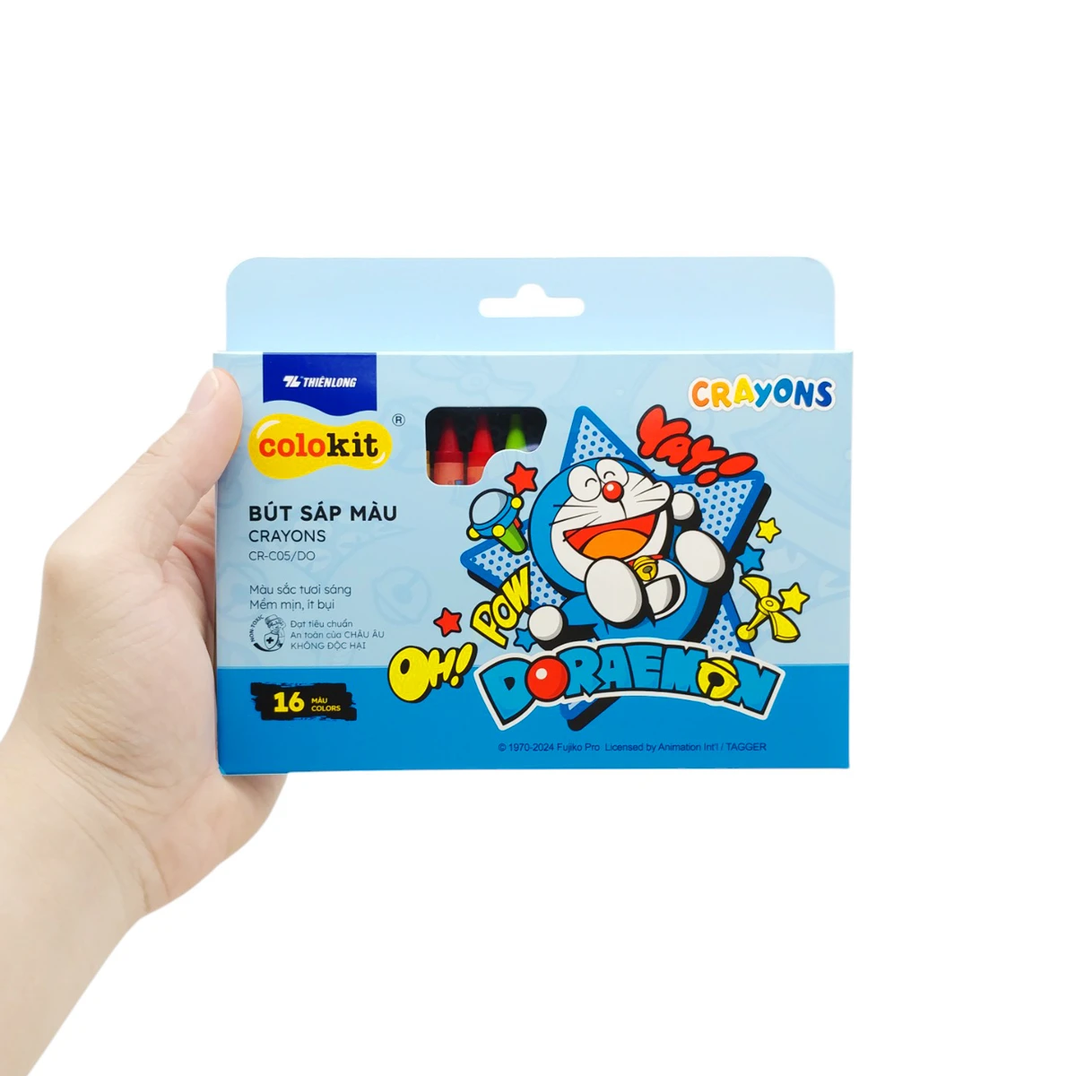 Hộp bút sáp màu Thiên Long CR-C05DO 16 màu