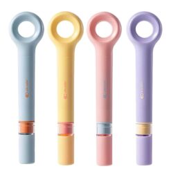 Bút Highlight Deli 4 Màu Pastel Kèm Kính Lúp