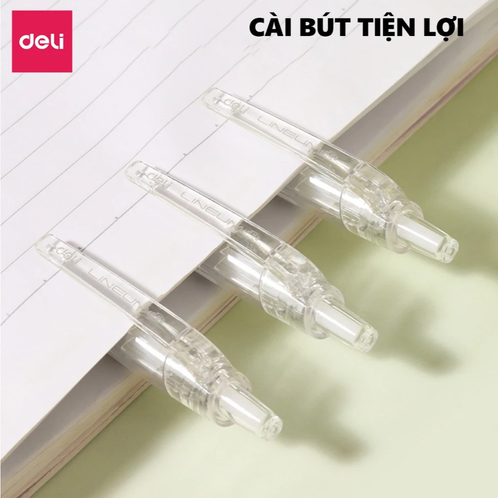 Bút Gel Deli G08S 0.5mm Mực Xanh