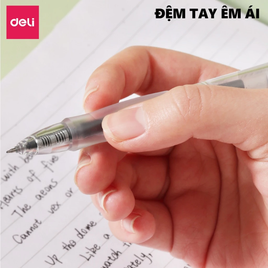 Bút Gel Deli G08S 0.5mm Mực Xanh