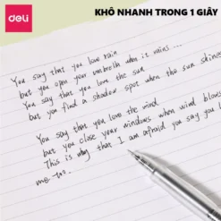 Bút Gel Deli G08S 0.5mm Mực Xanh