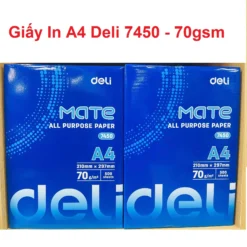 Giấy In A4 Deli 7450 70gsm