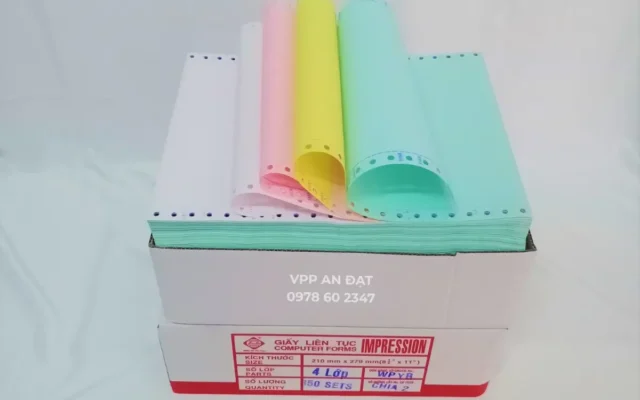 Phân loại và ứng dụng của giấy in liên tục