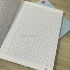 Tập HS Deli A96-HBF - 96 Trang 5 Ô Ly 120gsm