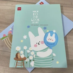 Tập HS Deli A96-HBF - 96 Trang 5 Ô Ly 120gsm