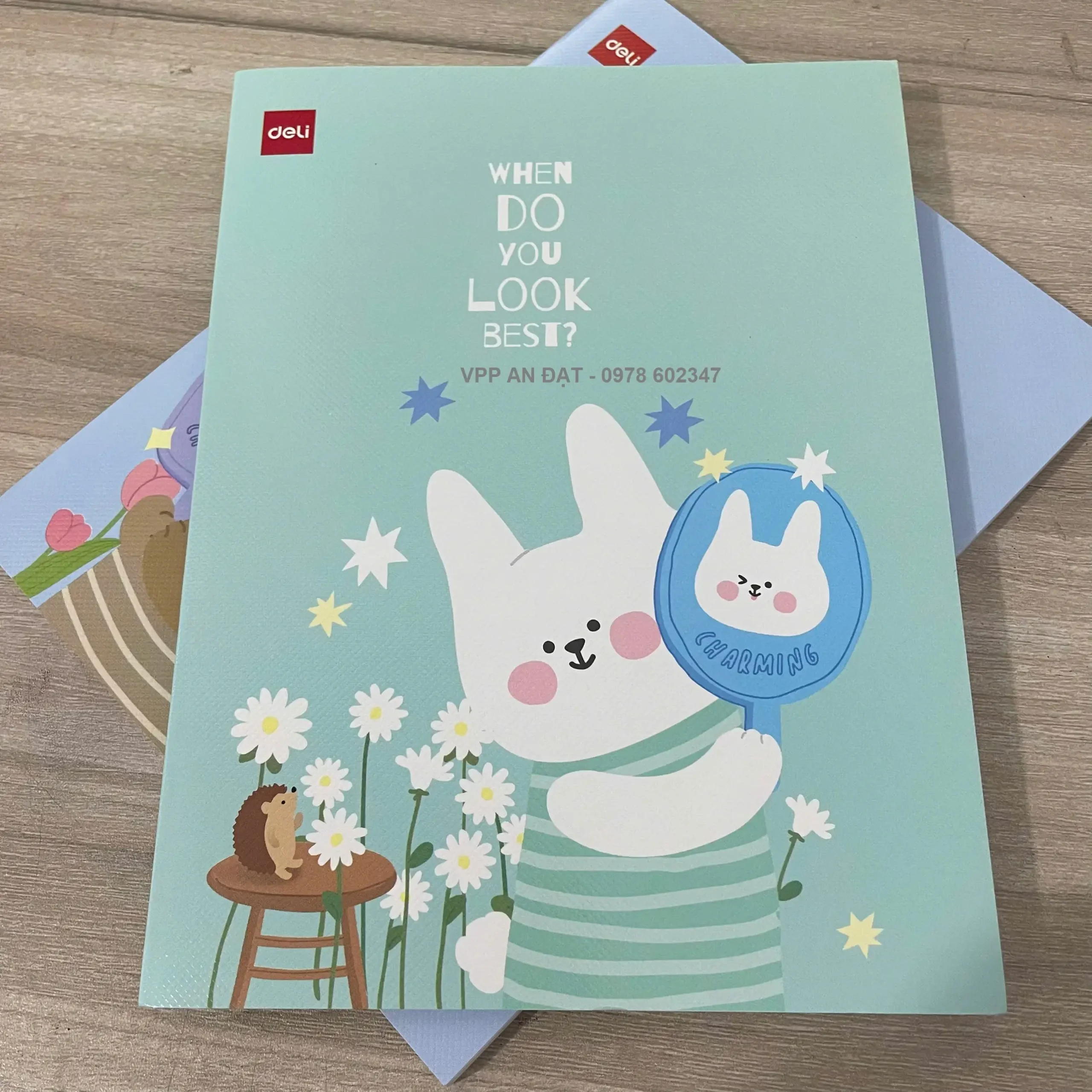 Tập HS Deli A96-HBF - 96 Trang 5 Ô Ly 120gsm