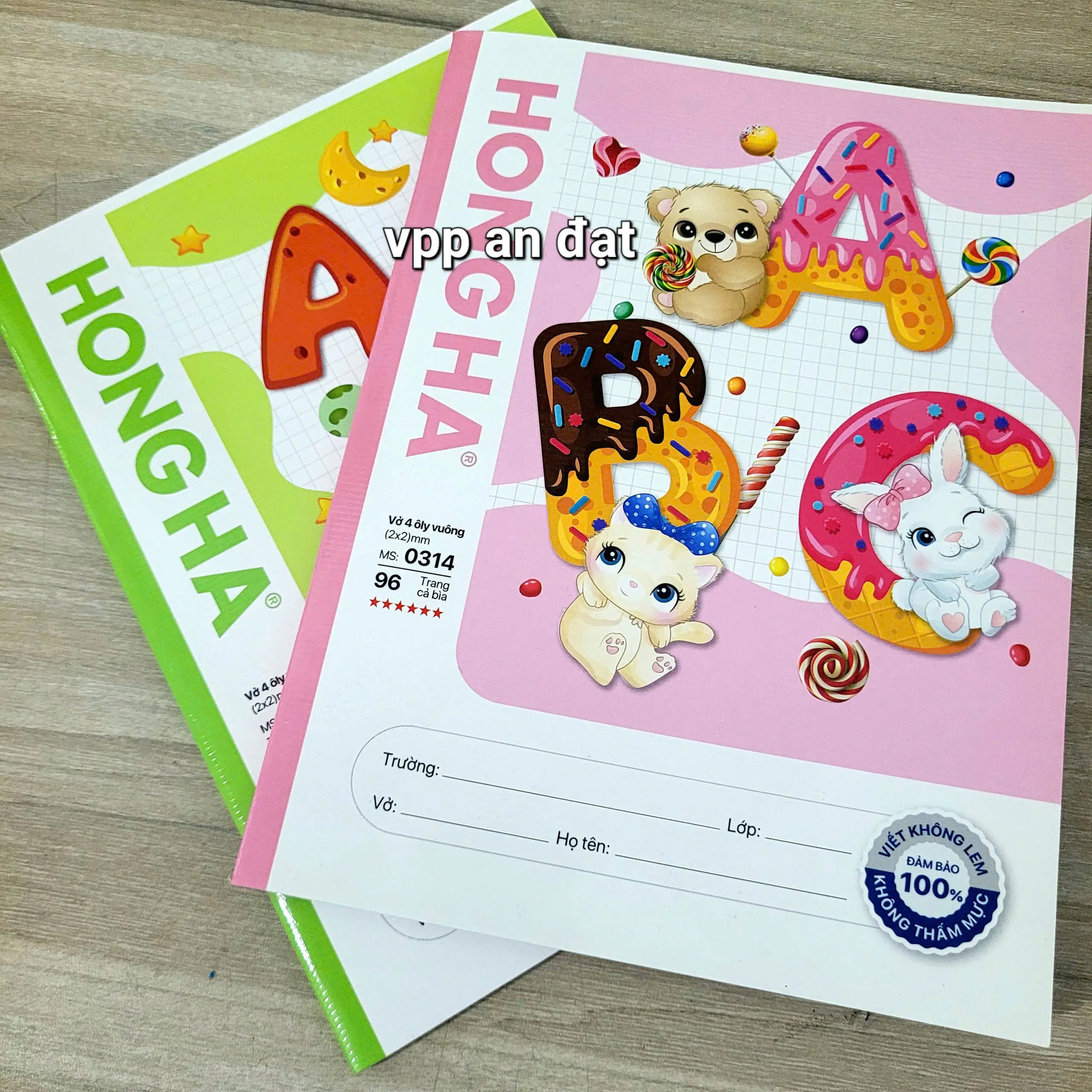 Tập HS Hồng Hà Class ABC 96T 4 Ô Ly 100gsm