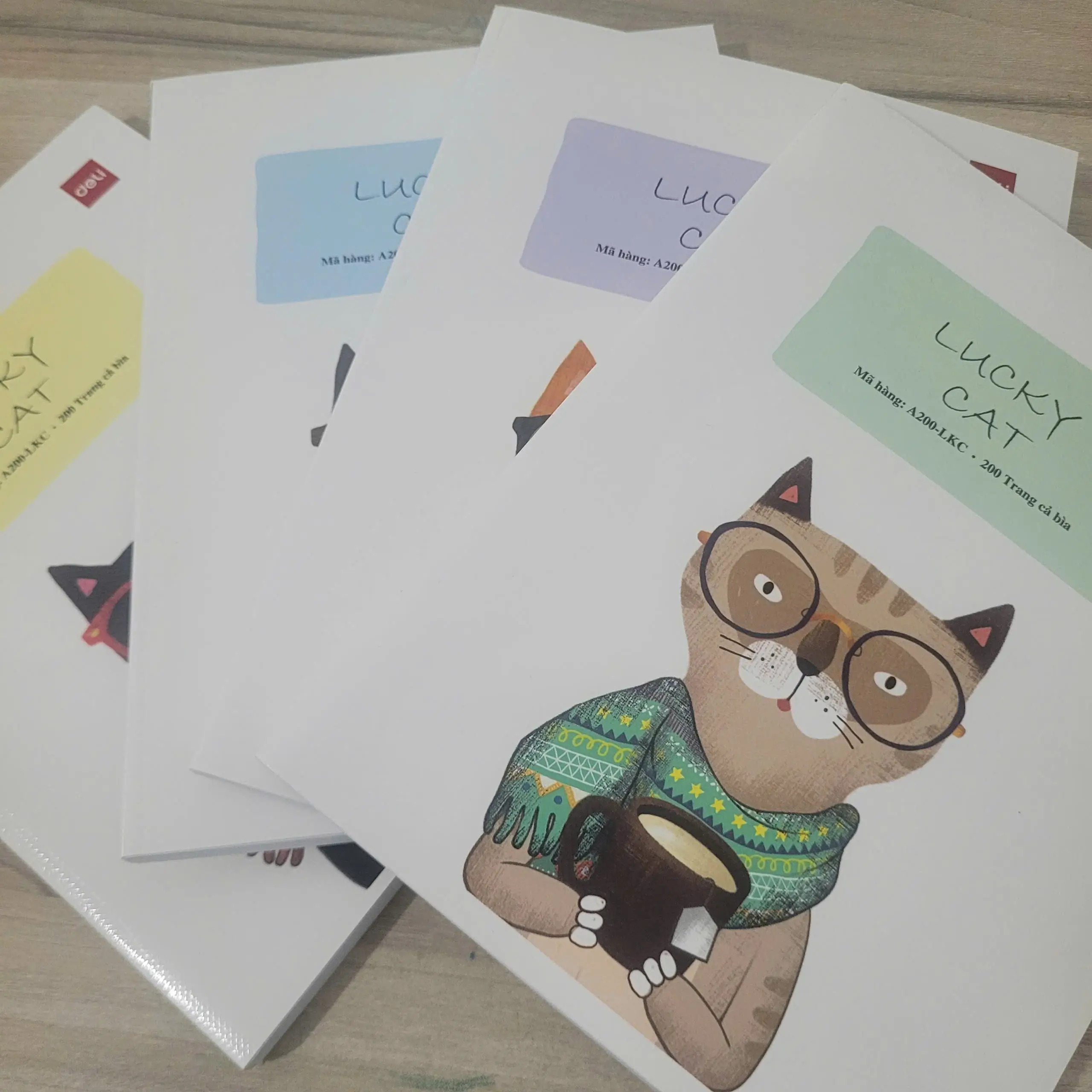 Tập HS Deli A200-LKC 200 Trang 4 Ô Ly 70gsm
