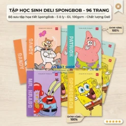Tập Học Sinh DELI 96 Trang 5 Ô ly 100gsm