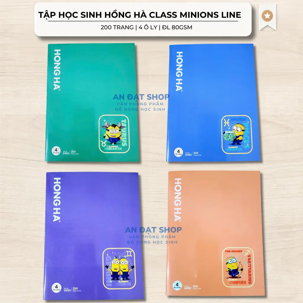 Tập Hồng Hà 200 Trang 4 Ôly Class Minions Line