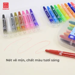 Bút Sáp Vặn Ngắn Little Woong Hồng Hà