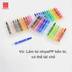Bút Sáp Vặn Ngắn Little Woong Hồng Hà