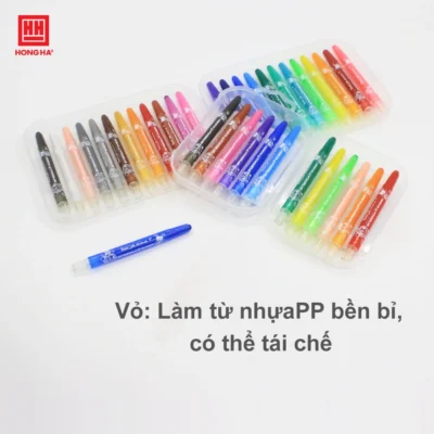 Bút Sáp Vặn Ngắn Little Woong Hồng Hà
